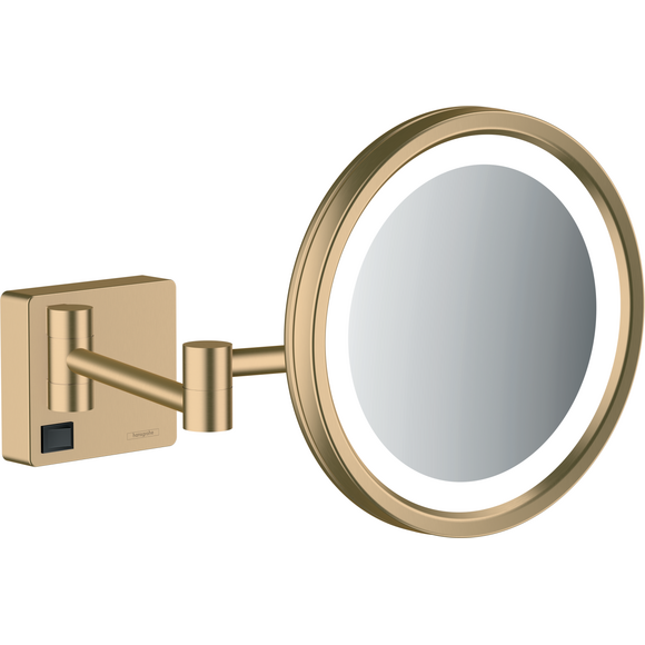 Косметическое зеркало Hansgrohe AddStoris Brushed Bronze 41790140 (брашированная бронза, с подсветкой, подвесное), Цвет производителя: брашированная бронза, фото 