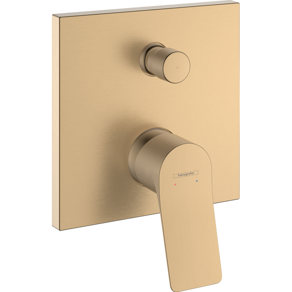 Внешняя часть смесителя скрытого монтажа для ванны Hansgrohe Vivenis Brushed Bronze 75415140 (брашированная бронза), Цвет производителя: брашированная бронза, фото 