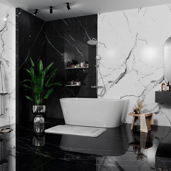 Акрилова ванна Koller Pool Euforia White 0268250101 (160x75 см, біла, пристінна, з ніжками та сифоном), фото , изображение 3