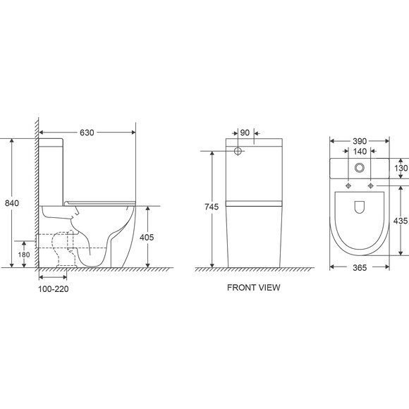 Безобідковий унітаз-компакт Imprese Oslava Twist с06507103TW (воронкоподібний, з сидінням), фото , изображение 3