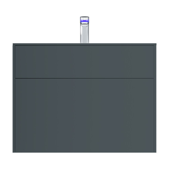 Комплект мебели Am.Pm Inspire V2.0 M50AFHX0803GM+M50AWPC0801WG+M50ACHX0406GM (80 см, графит, тумба + раковина + пенал), Доступные размеры: 80, фото 11