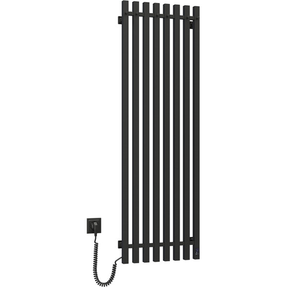Электрический полотенцесушитель Navin Levante Sensor 12-257153-4514 (450x1400, черный муар, левый, сенсорный, с таймером), Доступные размеры: 450 x 1400, Цвет производителя: черный муар, Подключение полотенцесушителя: левое, фото 3
