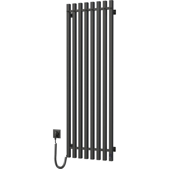 Электрический полотенцесушитель Navin Levante Sensor 12-257153-4514 (450x1400, черный муар, левый, сенсорный, с таймером), Доступные размеры: 450 x 1400, Цвет производителя: черный муар, Подключение полотенцесушителя: левое, фото 