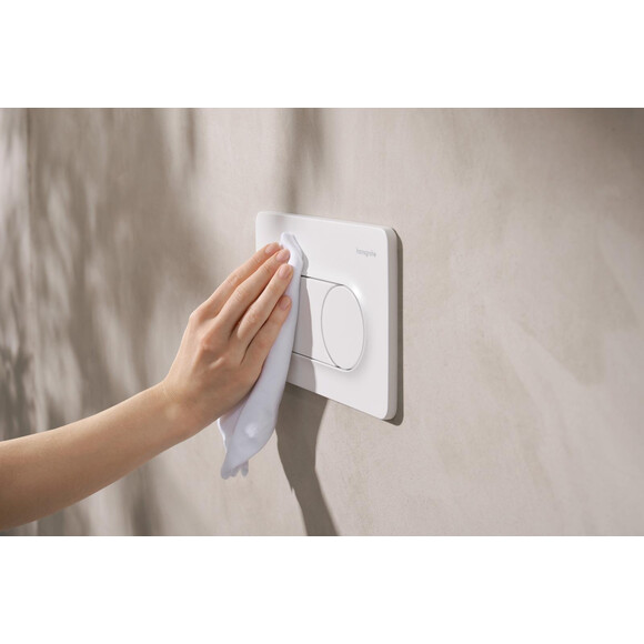 Кнопка смыва Hansgrohe iFrame Original S Matt White 66002700 (белая матовая), Цвет производителя: белый матовый, фото 4