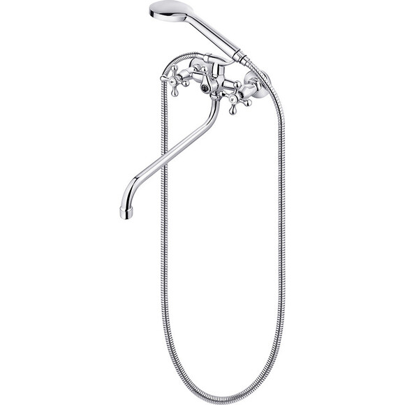Смеситель для ванны Perla Valencia PSH13049 (хром, с лейкой и шлангом), Цвет производителя: хром, фото 
