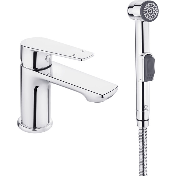 Смеситель для умывальника Perla Oscar Бидетта PBZ33403 (с гигиеническим душем), фото 