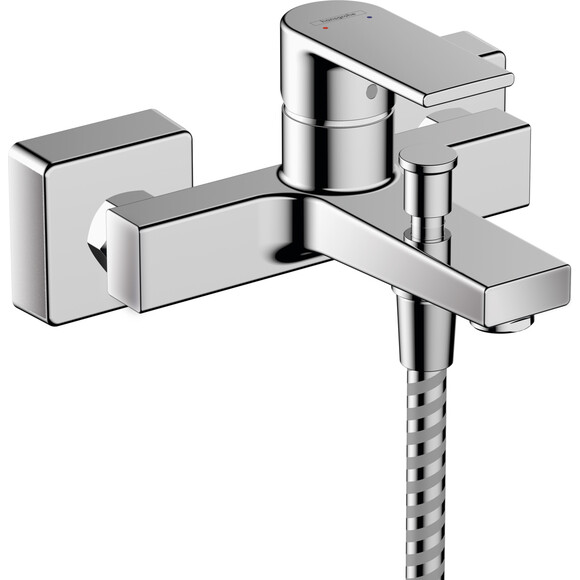 Комплект змішувачів 3 в 1 для ванної кімнати Hansgrohe Vernis Shape 100 71561111 (71561000+71450000+26533400), фото , изображение 3