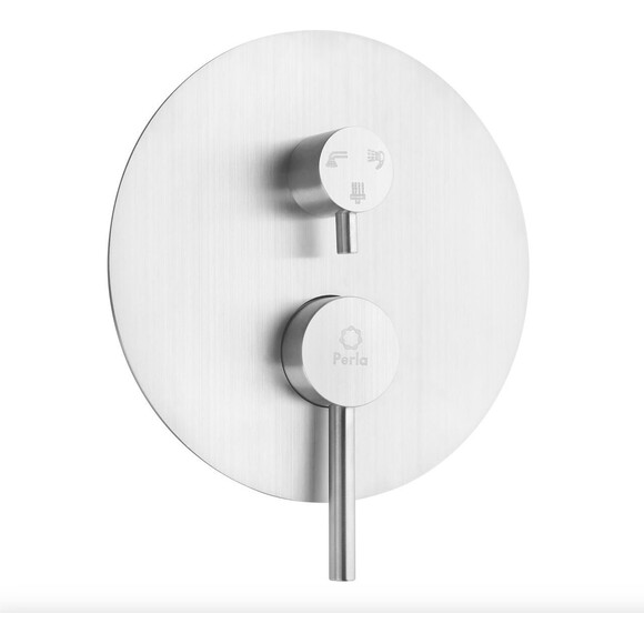 Душова система Perla Oceli PSS7804 (прихованого монтажу, з виливом), фото , изображение 2