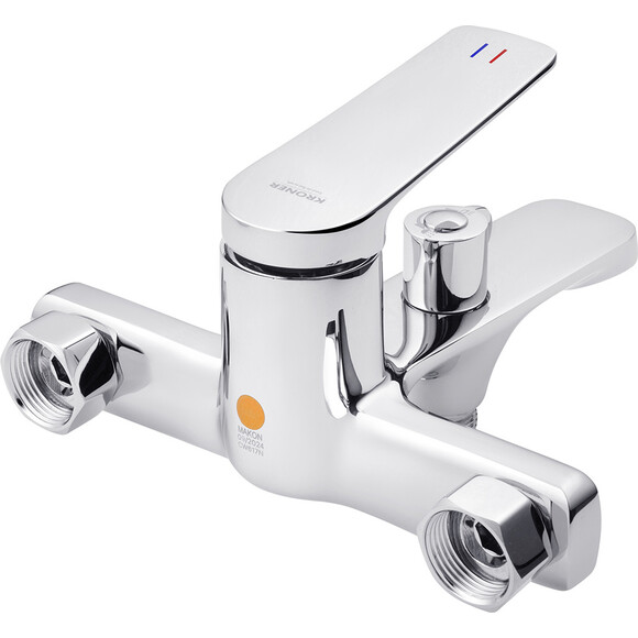 Комплект смесителей для ванной комнаты и кухни Kroner Makon KRC060C030TC010 (C060+C030-T+C010, хром), Цвет производителя: хром, фото 4