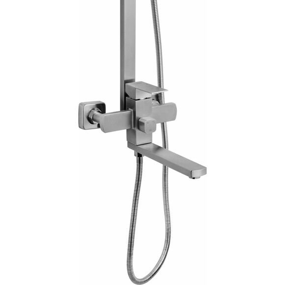 Душева система Kroner KRP Edelstahl Kubus ESG067 (нержавіюча сталь, з виливом), фото , изображение 2