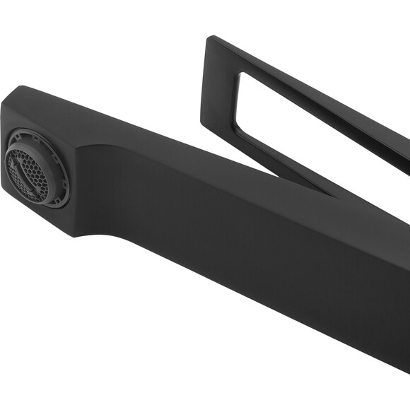 Змішувач для умивальника Kroner KRP Ersel SCH0110BV (чорний матовий, з донним клапаном), Колір виробника: чорний матовий, фото , изображение 7