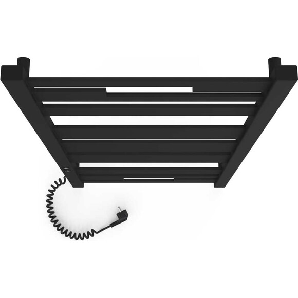 Электрический полотенцесушитель Laris Зебра Афина ЧФ(Ч)9 R2 73207852 (500x1100, черный матовый, левый, с таймером), Доступные размеры: 500 x 1100, Цвет производителя: черный матовый, Подключение полотенцесушителя: левое, фото 4