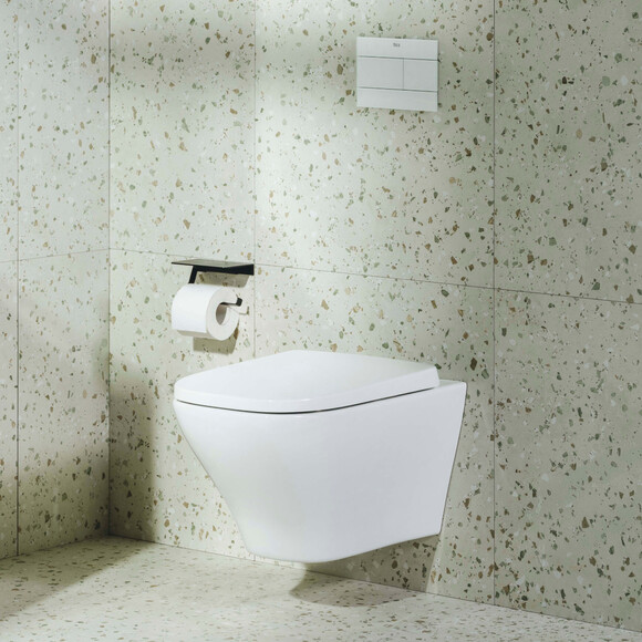 Безобідковий підвісний унітаз Roca Airos Rimless Vortex A34HC10000 (воронкоподібний, з сидінням), фото , изображение 2