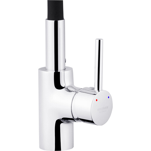 Кухонная мойка со смесителем Kroner KRG5050HMC031BLKSP016 (50x50 см, 3.0/1.0 мм, с коландером, дозатором и сифоном), фото 15