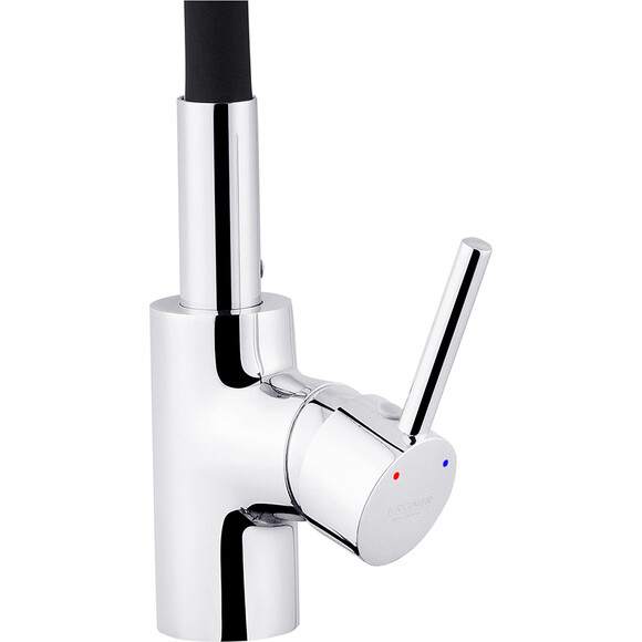 Кухонная мойка со смесителем Kroner KRG5050HMC031BLKSP016 (50x50 см, 3.0/1.0 мм, с коландером, дозатором и сифоном), фото 16