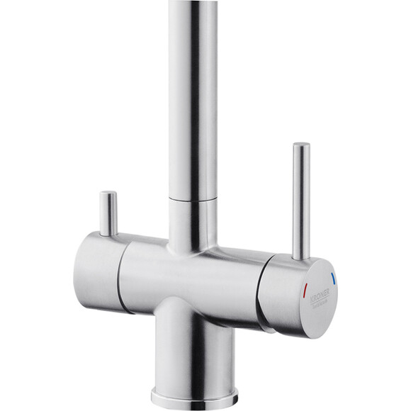 Кухонная мойка со смесителем Kroner KRG6050HMESG03815BLKSP016 (60x50 см, 3.0/1.0 мм, с коландером, дозатором и сифоном), фото 14