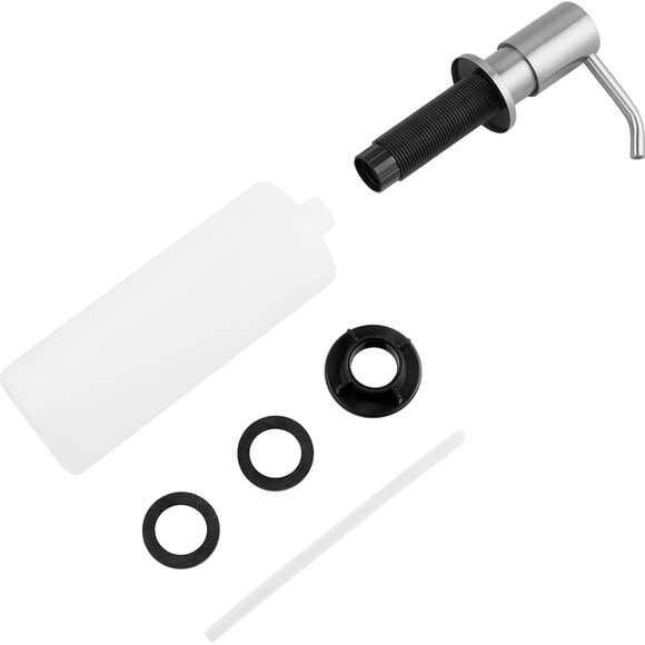 Кухонна мийка зі змішувачем Kroner KRG6050HMESG03811SPECG049 (60x50 см, 3.0/1.0 мм, з коландером, дозатором та сифоном), фото , изображение 24