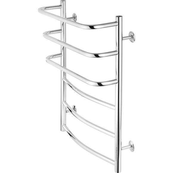 Водяной полотенцесушитель Kroner KRP Prima PR-WT70x50-6 (500x700), Доступные размеры: 500 x 700, Подключение полотенцесушителя: нижнее, фото 2