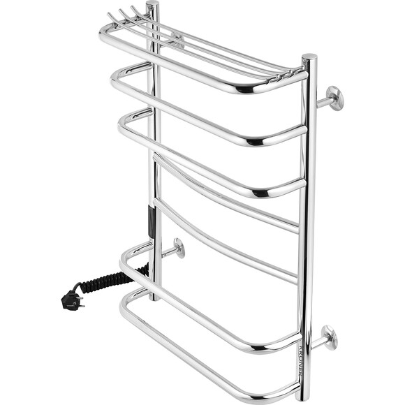 Электрический полотенцесушитель Kroner KRP Stern ST-EL80x50-7 (500x800, левый, сенсорный), Доступные размеры: 500 x 800, Подключение полотенцесушителя: левое, фото 2