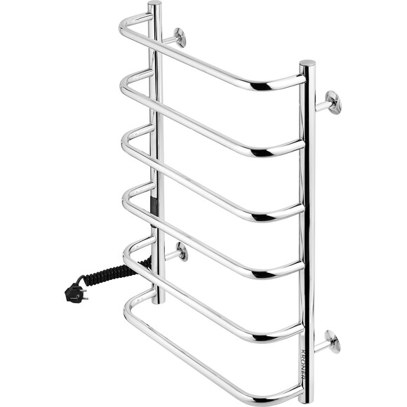 Электрический полотенцесушитель Kroner KRP Stil STL-EL70x50-6 (500x700, левый, сенсорный), Доступные размеры: 500 x 700, Подключение полотенцесушителя: левое, фото 2