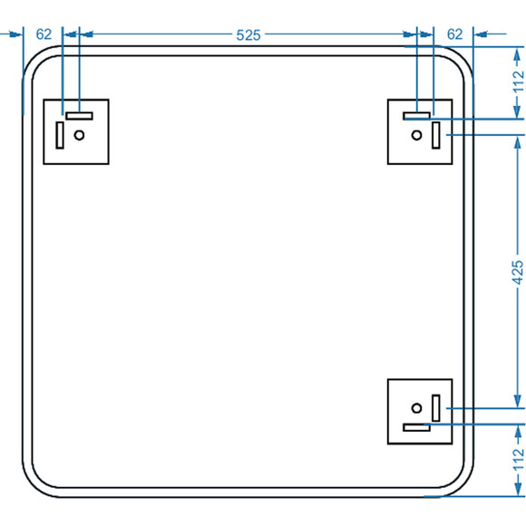 Дзеркало для ванної кімнати Devit Basic 4700700 (70x70 см), Доступні розміри: 70 x 70, фото , изображение 4
