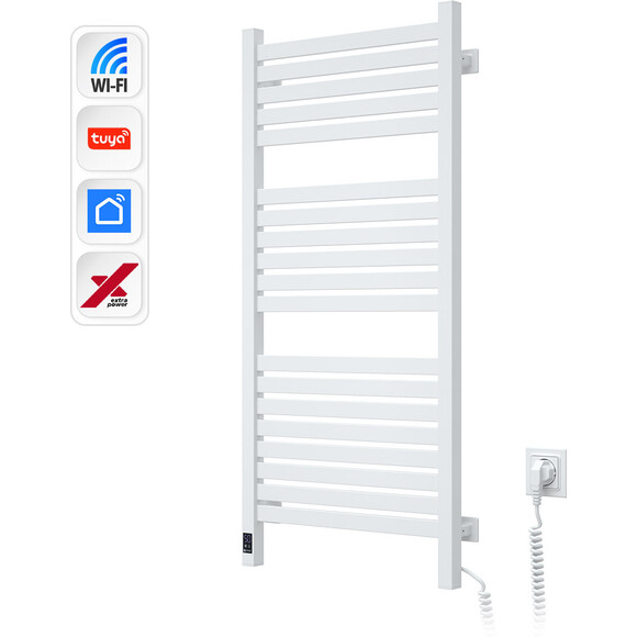 Електрична рушникосушарка Navin Авангард X Sensor Wi-Fi 12-172055-4810 (480x1000, білий, права, сенсорний, з таймером), Доступні розміри: 480 x 1000, Колір виробника: білий, Підключення рушникосушарки: праве, фото , изображение 3