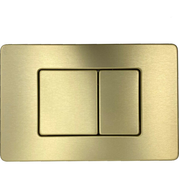 Клавіша змиву VBI ELBA XS Brushed Gold VBI-030106 (брашоване золото), Колір виробника: золото брашоване (матове), фото , изображение 2
