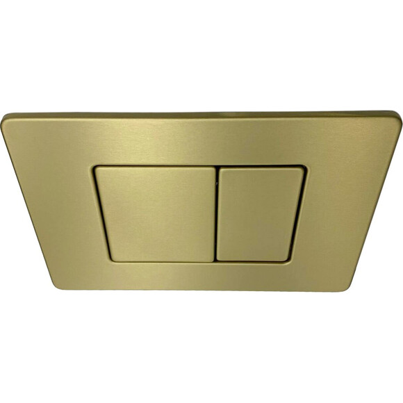 Клавіша змиву VBI ELBA XS Brushed Gold VBI-030106 (брашоване золото), Колір виробника: золото брашоване (матове), фото , изображение 3