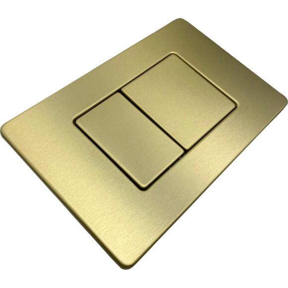 Клавіша змиву VBI ELBA XS Brushed Gold VBI-030106 (брашоване золото), Колір виробника: золото брашоване (матове), фото , изображение 4