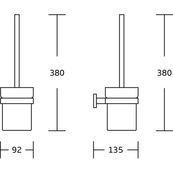 Йоржик для унітазу VBI Mars Gold VBI-040120GL (золото, настінний), Колір виробника: золото, фото , изображение 2