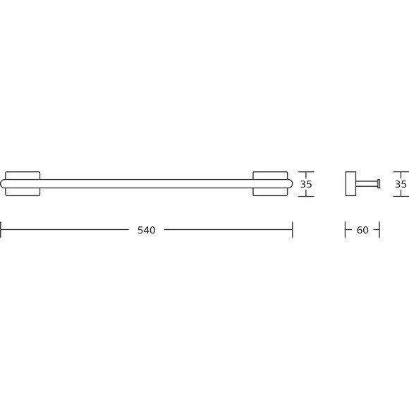Рушникотримач VBI Mercury Black VBI-040207BL (чорний), Колір виробника: чорний, фото , изображение 2