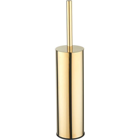 Йоржик для унітазу VBI Round M Gold VBI-040420GL (золото, підлоговий), Колір виробника: золото, фото 