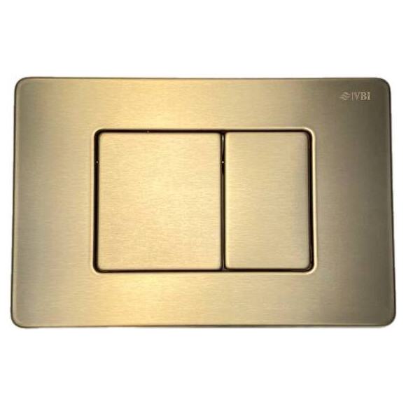 Клавіша змиву VBI ELBA XS Brushed Gold VBI-030106 (брашоване золото), Колір виробника: золото брашоване (матове), фото 