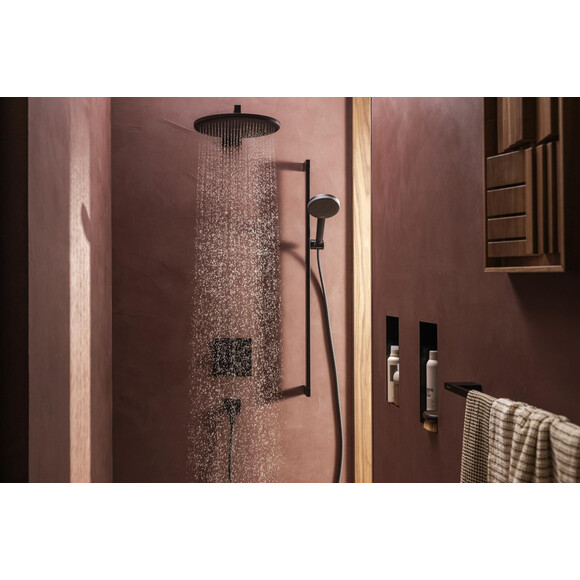 Лійка для душу Hansgrohe Raindance Alive Select EcoSmart+ Matt Black 24512670 (чорна матова, трирежимна), Колір виробника: чорний матовий, фото , изображение 8