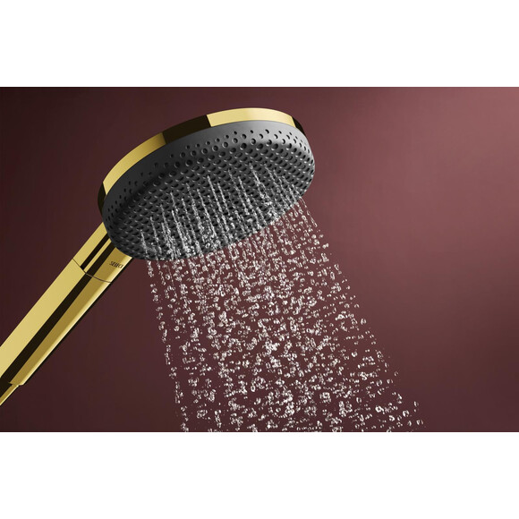 Лейка для душа Hansgrohe Raindance Alive Select S Polished Gold Optic 24511990 (золото, трехрежимная), Цвет производителя: золото, фото 5