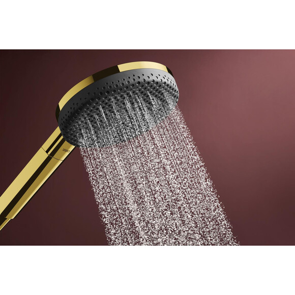 Лейка для душа Hansgrohe Raindance Alive Select S Polished Gold Optic 24511990 (золото, трехрежимная), Цвет производителя: золото, фото 2