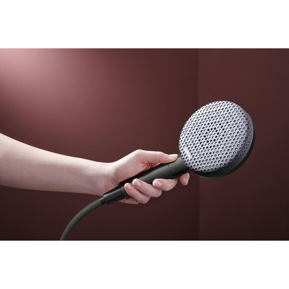 Лійка для душу Hansgrohe Raindance Alive Select EcoSmart+ Brushed Black Chrome 24512340 (брашований чорний хром, трирежимна), Колір виробника: брашований чорний хром, фото , изображение 2