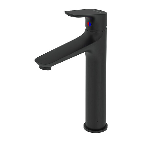 Змішувач для умивальника Damixa Jupiter Black 770250301 (чорний, високий), Колір виробника: чорний, фото , изображение 4