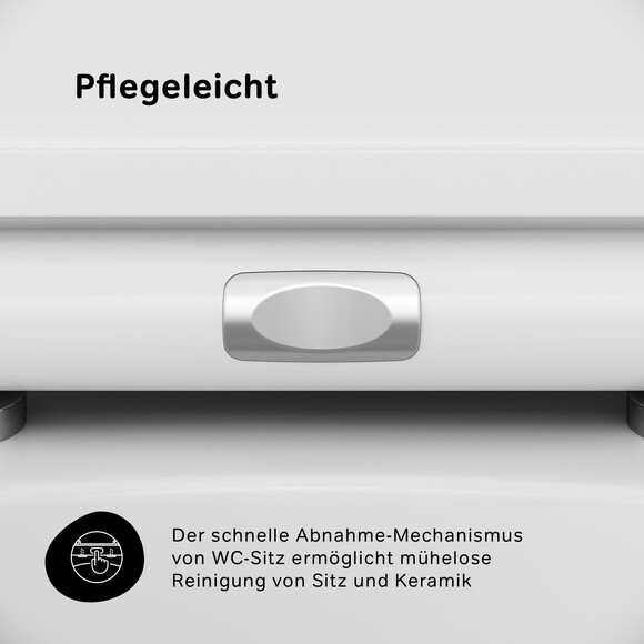 Сидіння для унітазу Am.Pm Spirit C707857WH (з мікроліфтом), фото , изображение 5