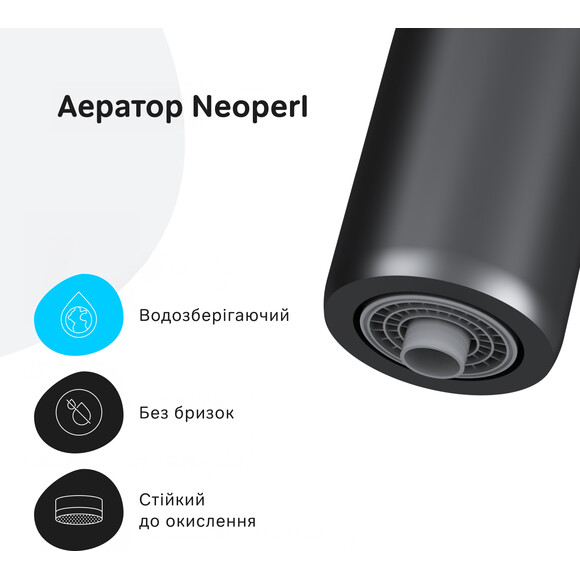 Смеситель для кухни Am.Pm Func F8F07722 (черный матовый, с подключением питьевой воды), Цвет производителя: черный матовый, фото 7