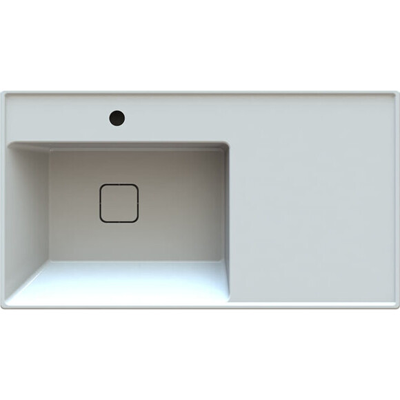 Тумба Snail Петрос з умивальником Snail Тукан 890KD1370A100 (90 см, біла глянсова, підвісна), фото , изображение 7