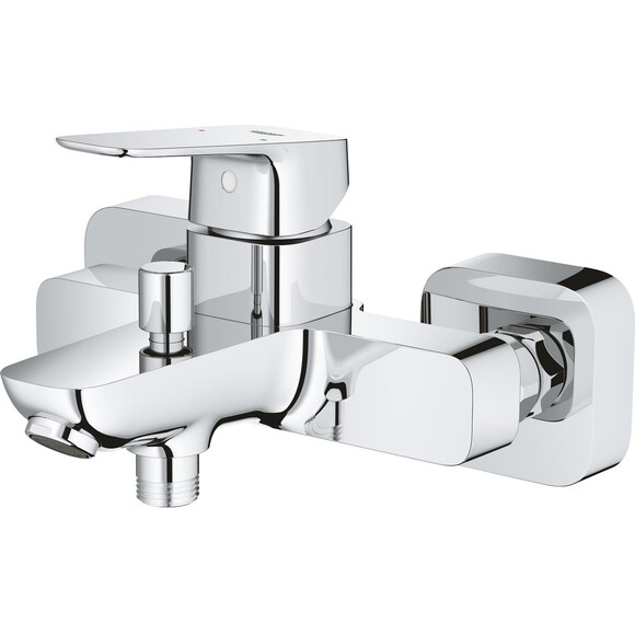 Смеситель для ванны Grohe Cubeo & Tempesta Cube BF101813TC (1018130000+27578003, с душевым гарнитуром), фото 4