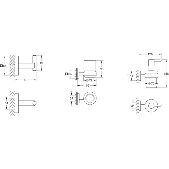 Набір аксесуарів 3 в 1 Grohe Start Cube BF40961SC (40961000+41097000+41098000), фото , изображение 12