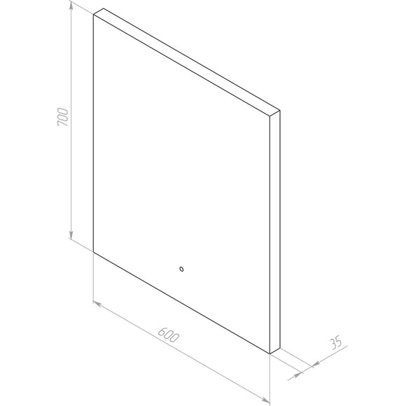Зеркало для ванной комнаты Am.Pm X-Joy MXAMOX10601S (60x70 см, с LED-подсветкой, с ИК-сенсором, с диммером), Доступные размеры: 60 x 70, фото 13