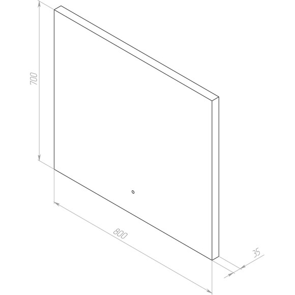 Зеркало для ванной комнаты Am.Pm X-Joy MXAMOX10801S (80x70 см, с LED-подсветкой, с ИК-сенсором, с диммером), Доступные размеры: 80 x 70, фото 14