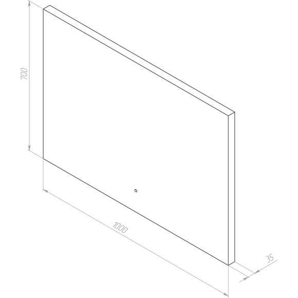 Дзеркало для ванної кімнати Am.Pm X-Joy MXAMOX11001S (100x70 см, з LED-підсвічуванням, з ІЧ-сенсором, з димером), Доступні розміри: 100 x 70, фото , изображение 13