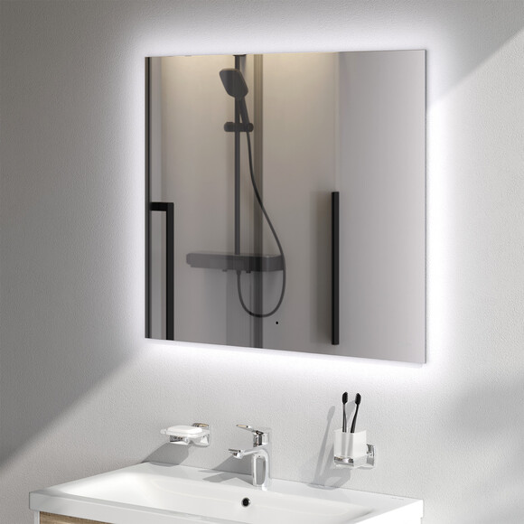 Зеркало для ванной комнаты Am.Pm X-Joy MXAMOX10801S (80x70 см, с LED-подсветкой, с ИК-сенсором, с диммером), Доступные размеры: 80 x 70, фото 2