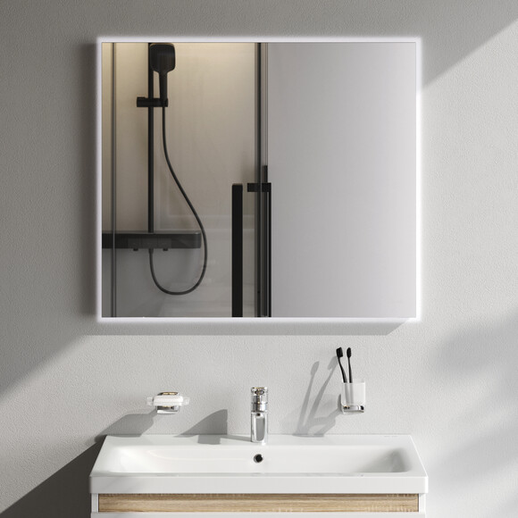 Зеркало для ванной комнаты Am.Pm X-Joy MXAMOX10801S (80x70 см, с LED-подсветкой, с ИК-сенсором, с диммером), Доступные размеры: 80 x 70, фото 3