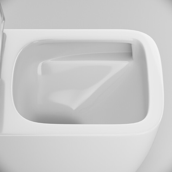 Безобідковий підвісний унітаз Am.Pm Gem AquaSpin CGA1901SC (воронкоподібний, з сидінням), фото , изображение 10