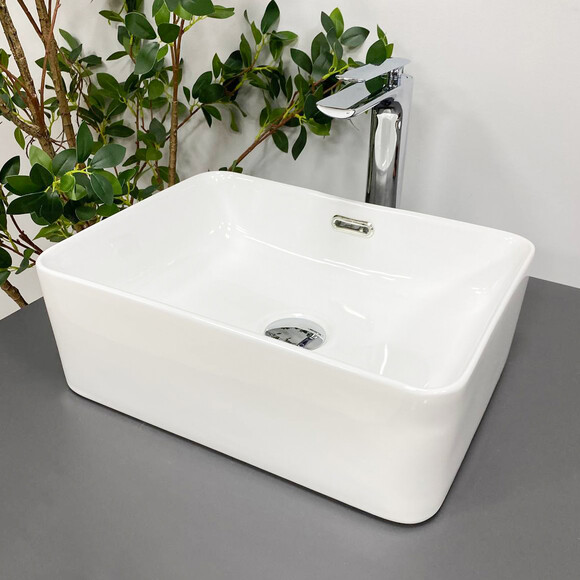 Умивальник VBI Arabba WHITE VBI-013500 (40x31 см), Доступні розміри: 40 x 31, Колір виробника: білий, фото , изображение 4